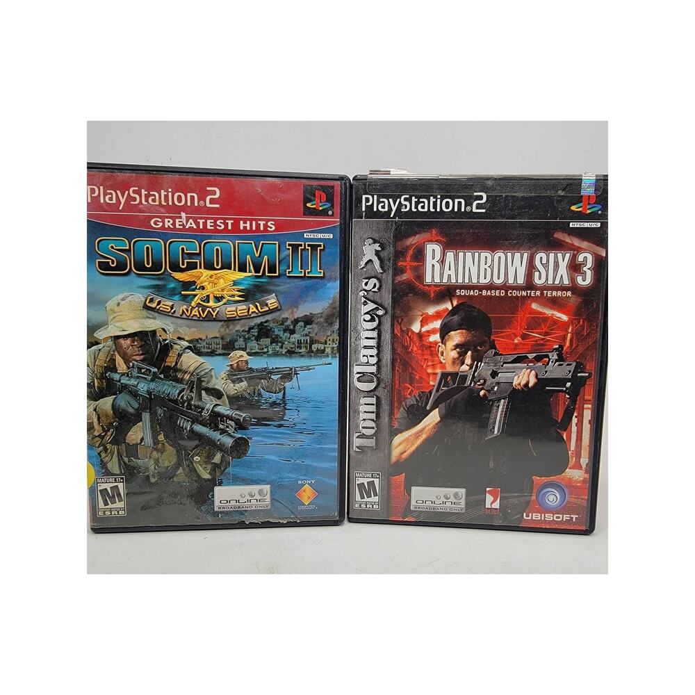 SOCOM US Navy Seals Greatest Hits & Rainbow Six 3 Playstation 2  Video Game